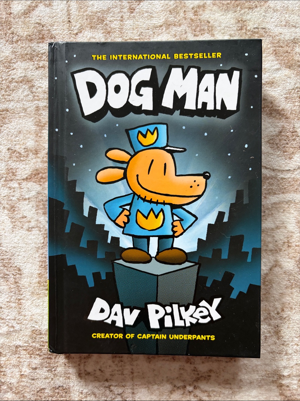 Dog Man Hardcover Book - Blue Cover